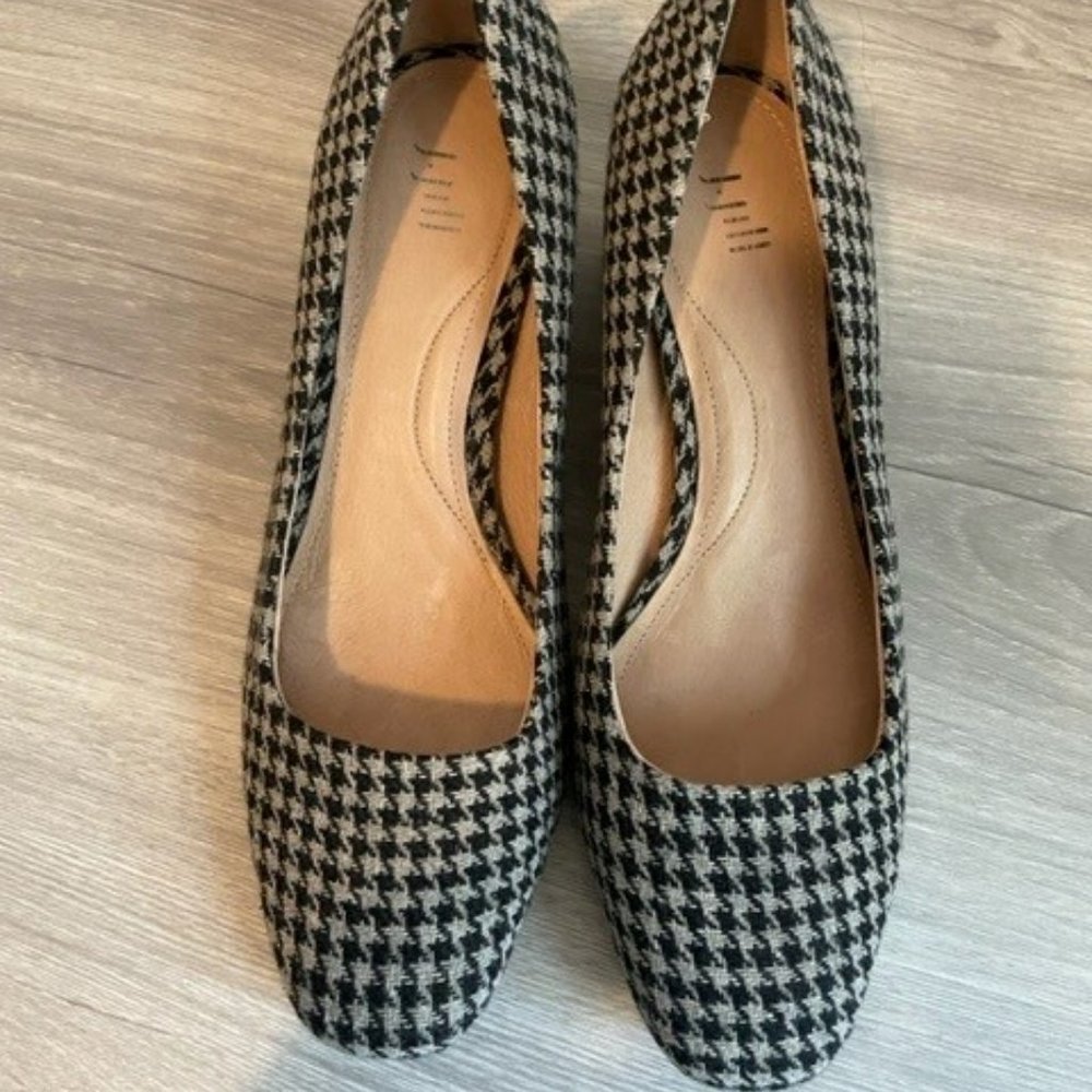 J.Jill herringbone block heel